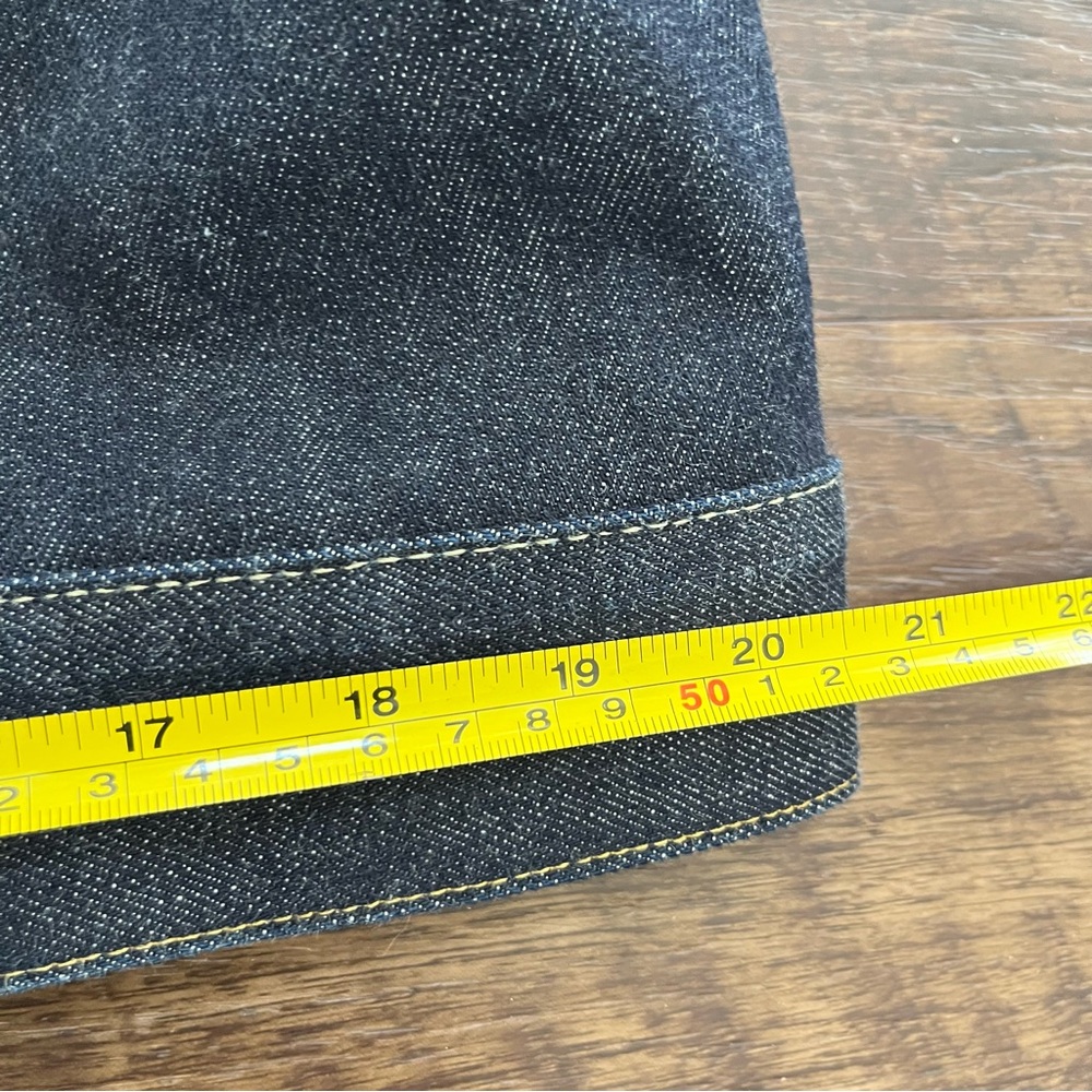 RRL Double RL Ralph Lauren dark indigo wash denim Jean trucker jacket Large USA - Picture 13 of 16